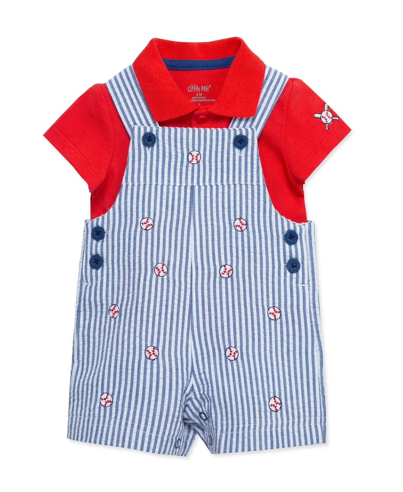 Baseball Woven Shortall Set