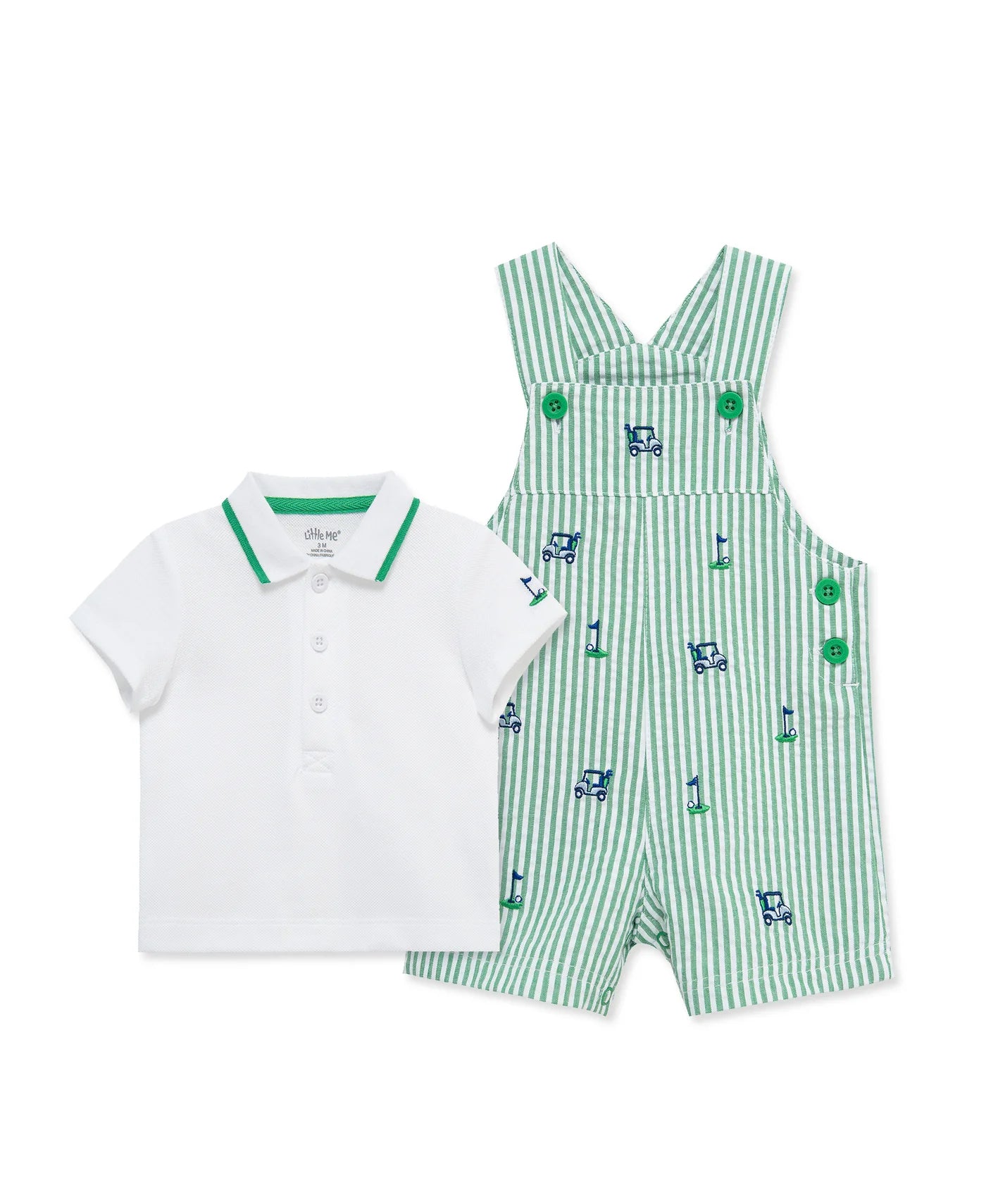 Little Me Green Golf Shortall