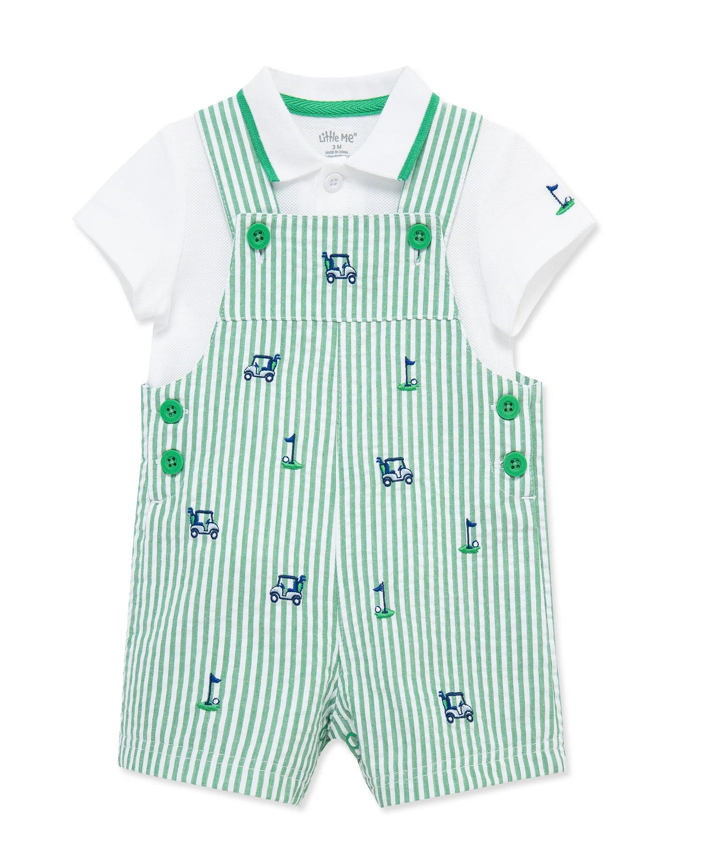 Little Me Green Golf Shortall