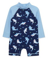 Shark 2PC Long Sleeve Rashguard Suit w/ hat