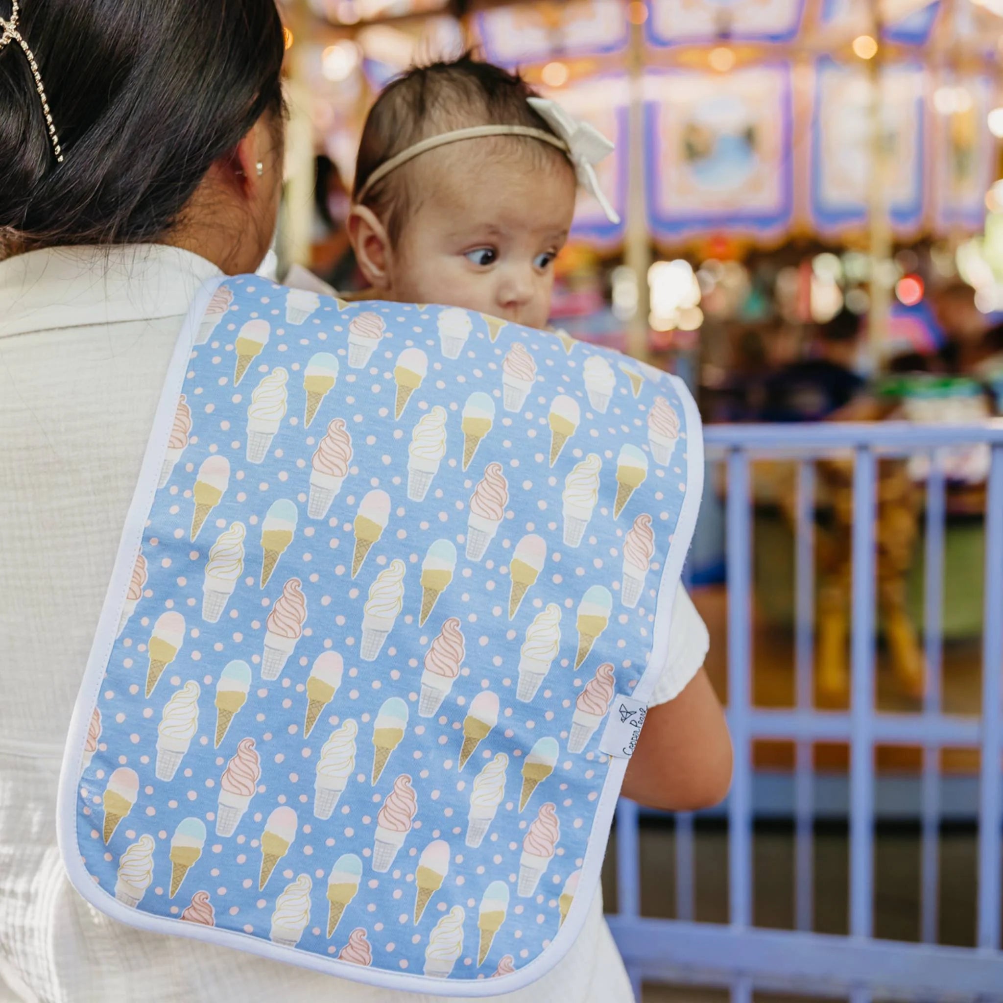 Copper Pearl Bailey Burp Cloth Set (3-Pack)