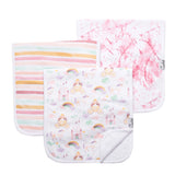Copper Pearl Enchanted Baby  Burp Cloth Set (3-pack)