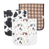 Copper Pearl Jo Baby Burp Cloth Set ( 3 Pack)