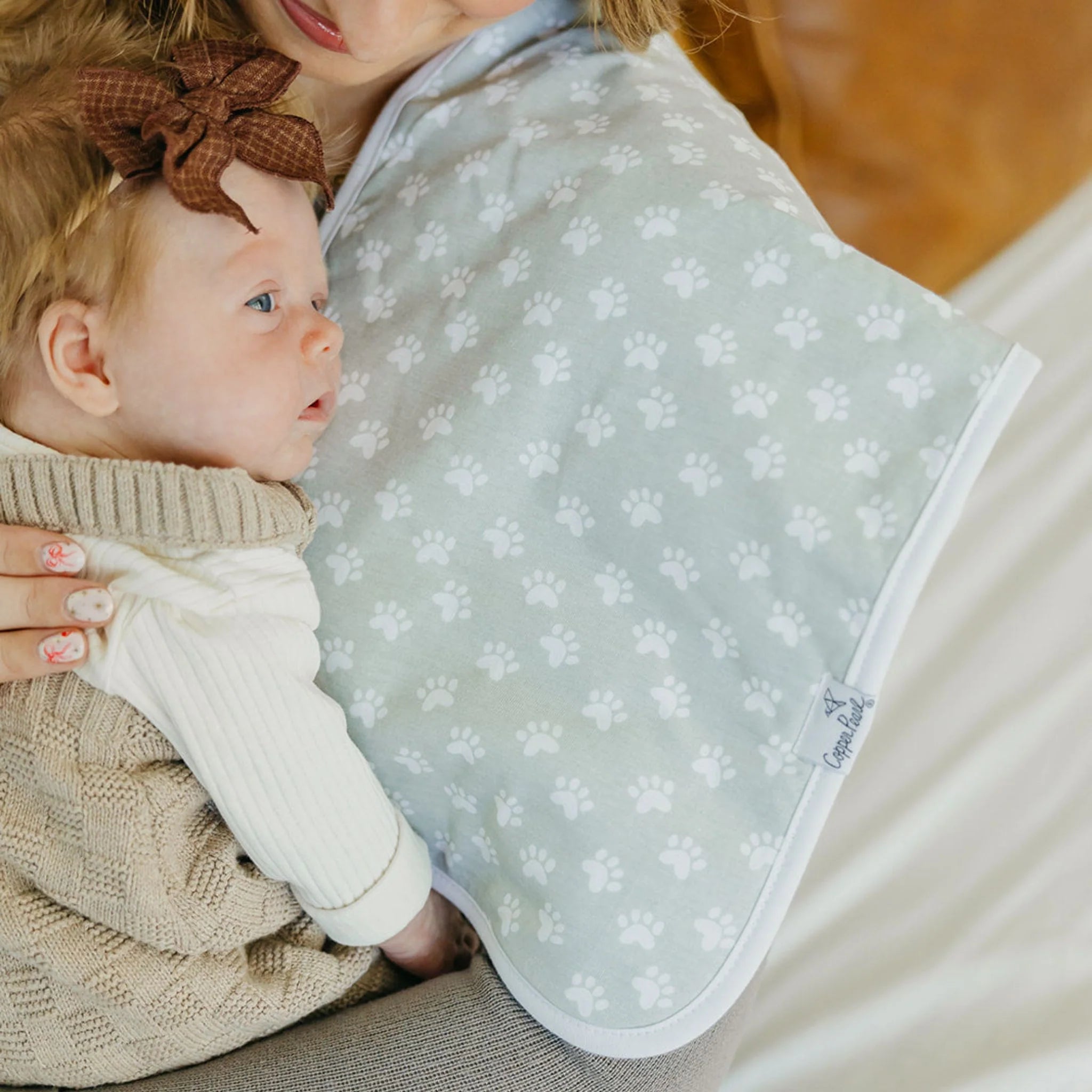 Copper Pearl Rufus Burp Cloth Set (3-Pack)