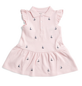 Toddler Girls Embroidered Sailboat Dress 3T