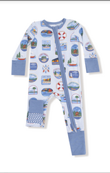 2 Way Zipper Romper Lake