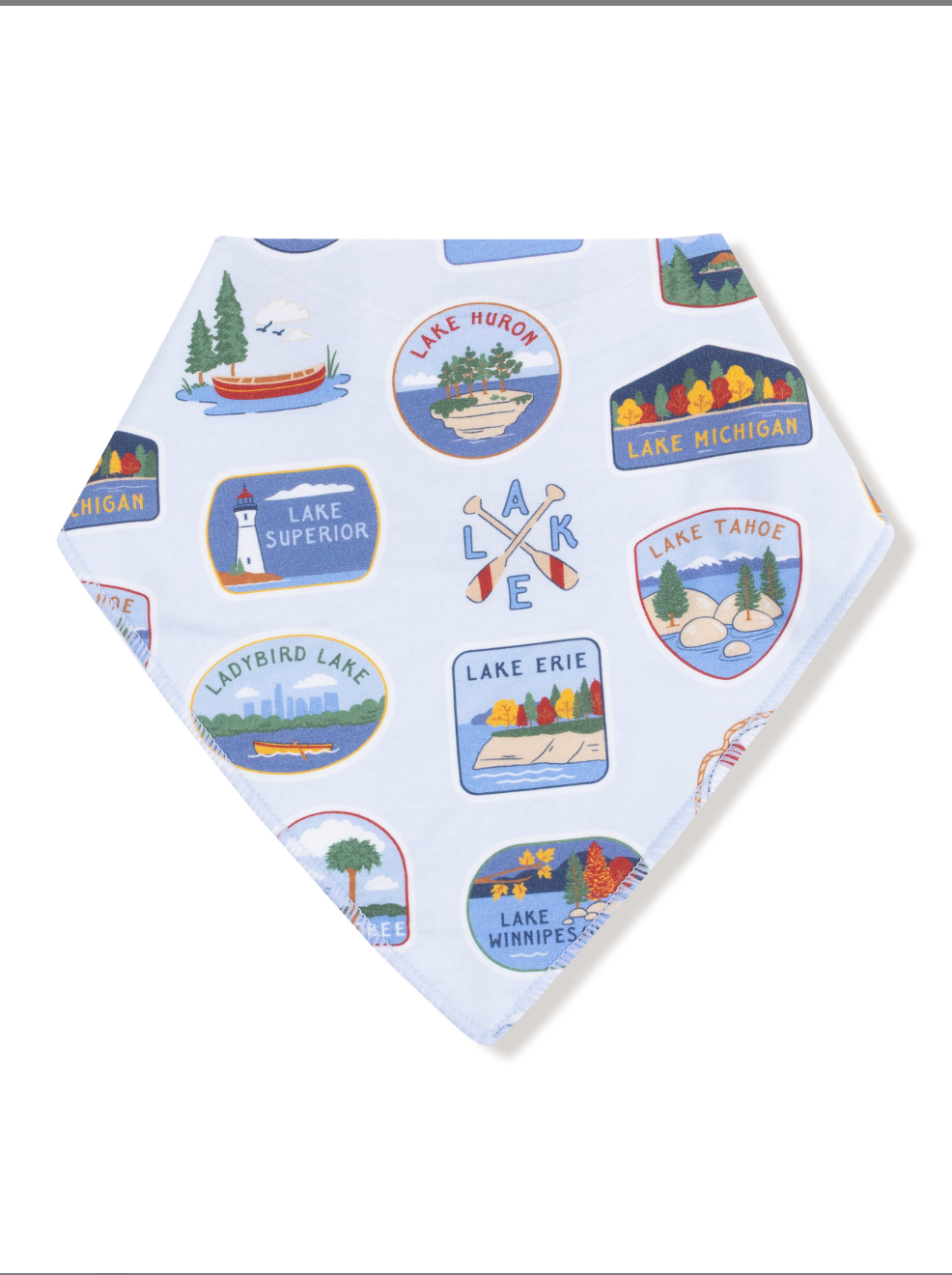 Lake Stickers Bandana Bib