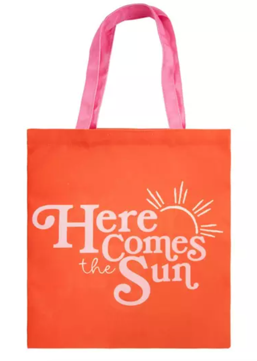 Here Comes The Sun Canvas Tote Bag