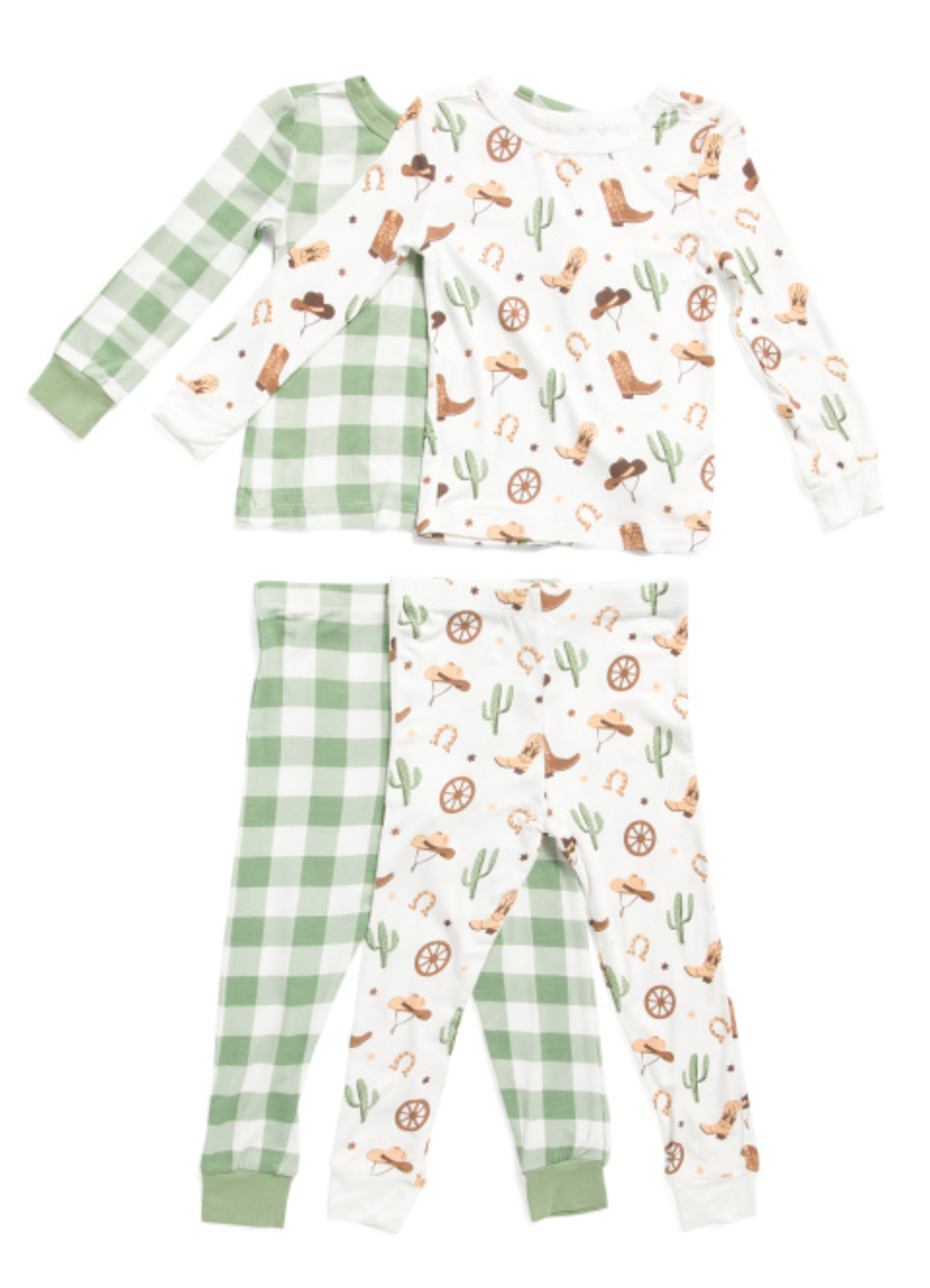 Little Me | Toddler 4pc Cowboy Super Soft Pajama Set