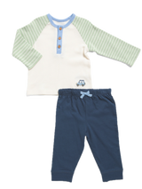 Little Me 2pc Embroidered Jeep Top And Joggers Set With Socks