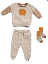 RABBIT AND BEAR ORGANIC | 2pc Mommy's Little Pumpkin Sweatshirt And Pants Set