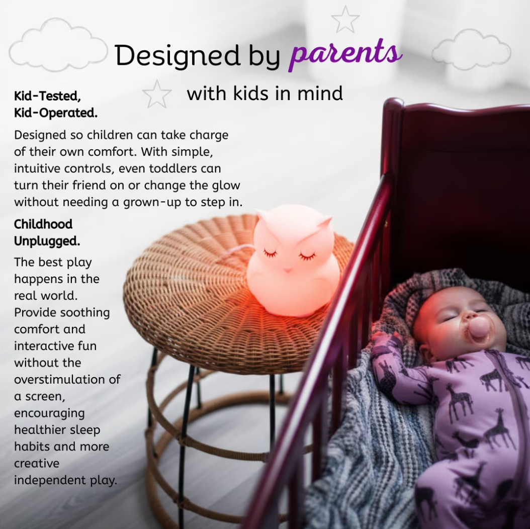 Lumipets® Junior Owl - Children'S Nursery Touch Night Light