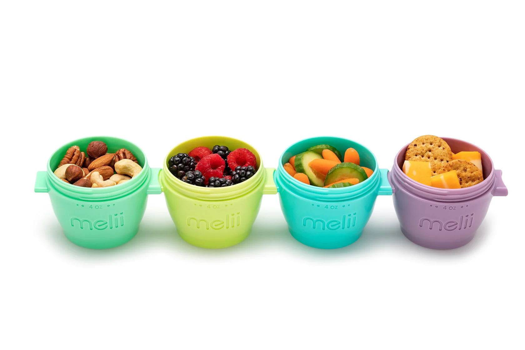 4oz Snap & Go Pods - 4 Freezer & Snack Containers