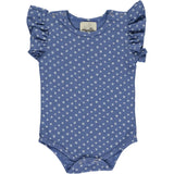 Vignette Blue Flutter Sleeve Onesie