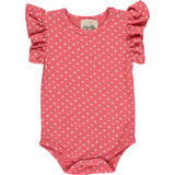 Vignette Coral Flutter Sleeve Onesie