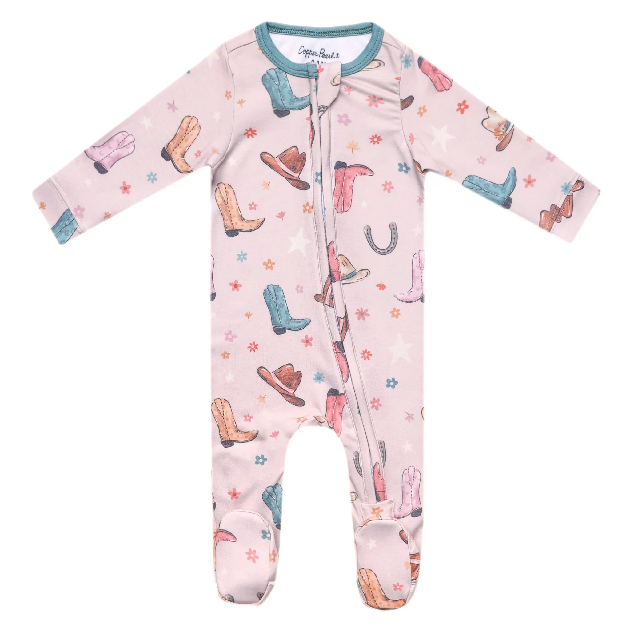 Copper Pearl | Cheyenne Zip-up Footie