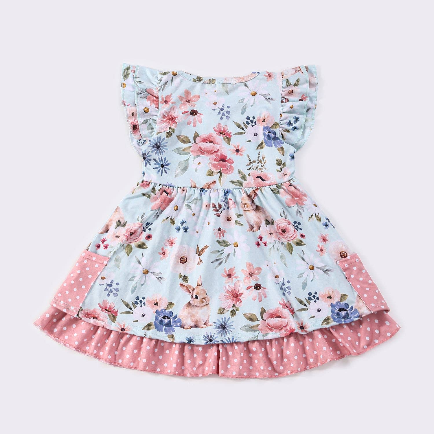 Floral Snuggle Bunny Girls Dress