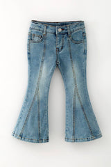 Bootcut Denim Pants w/ Adjustable Waistband