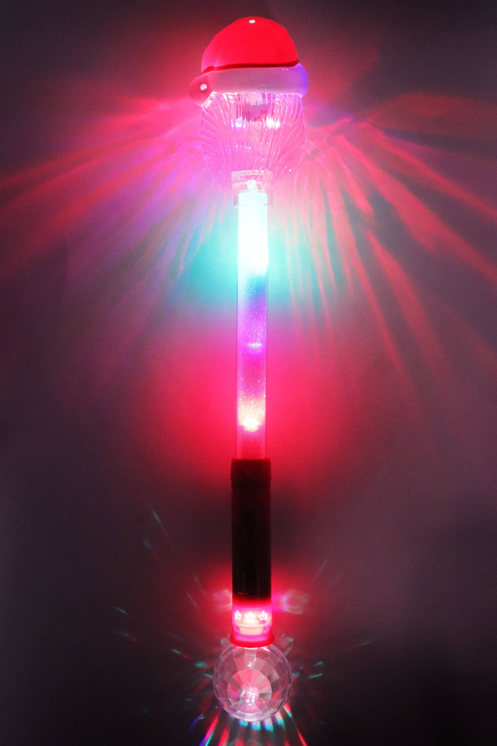 Christmas Santa Colorful Led Light-up Wand