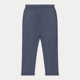 Toddler Pants, Chambray Fabric Trousers, Blue Shades