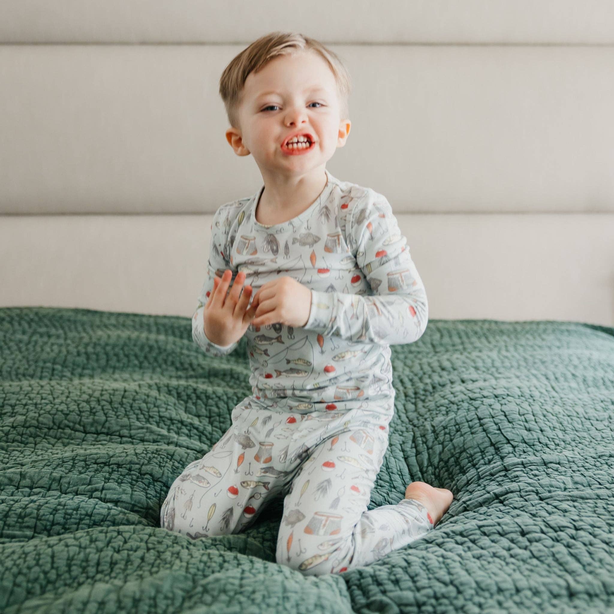Copper Pearl 2pc Long Sleeve Pajama Set - Trout