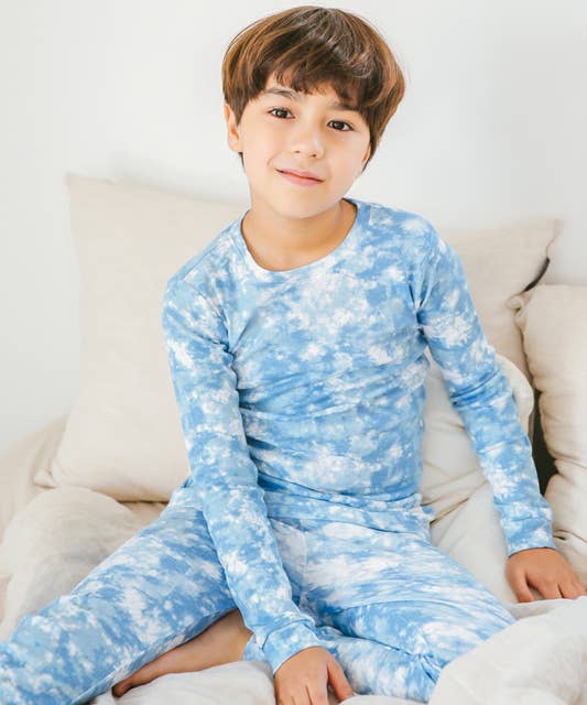 Prism Milk Blue Long Sleeve PJ's