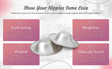 SILVERETTE The Original Silver Nursing Cups, Nipple Covers for Breastfeeding, XL