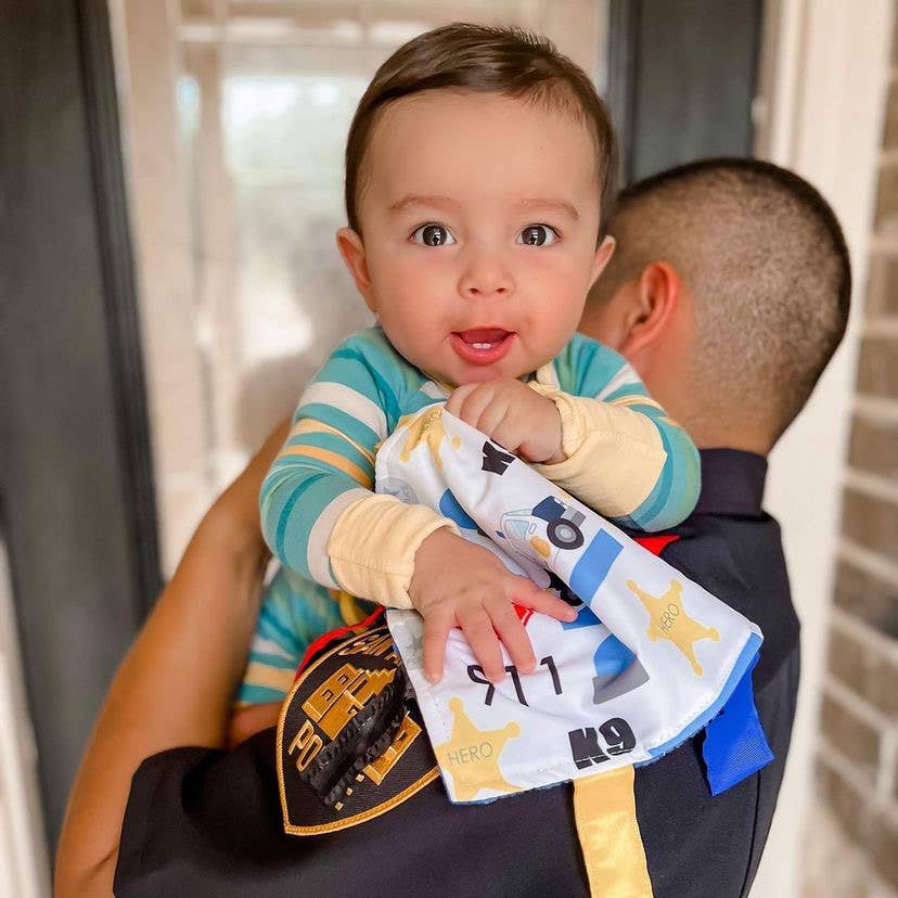 Police Rescue Crinkle Tag Square 8x8 Baby Teach @ Home Toy