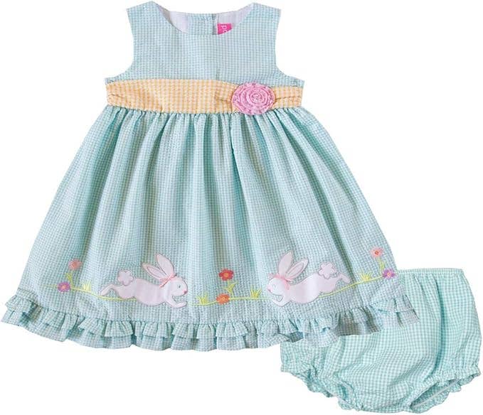 Girls Turquoise Easter Dress