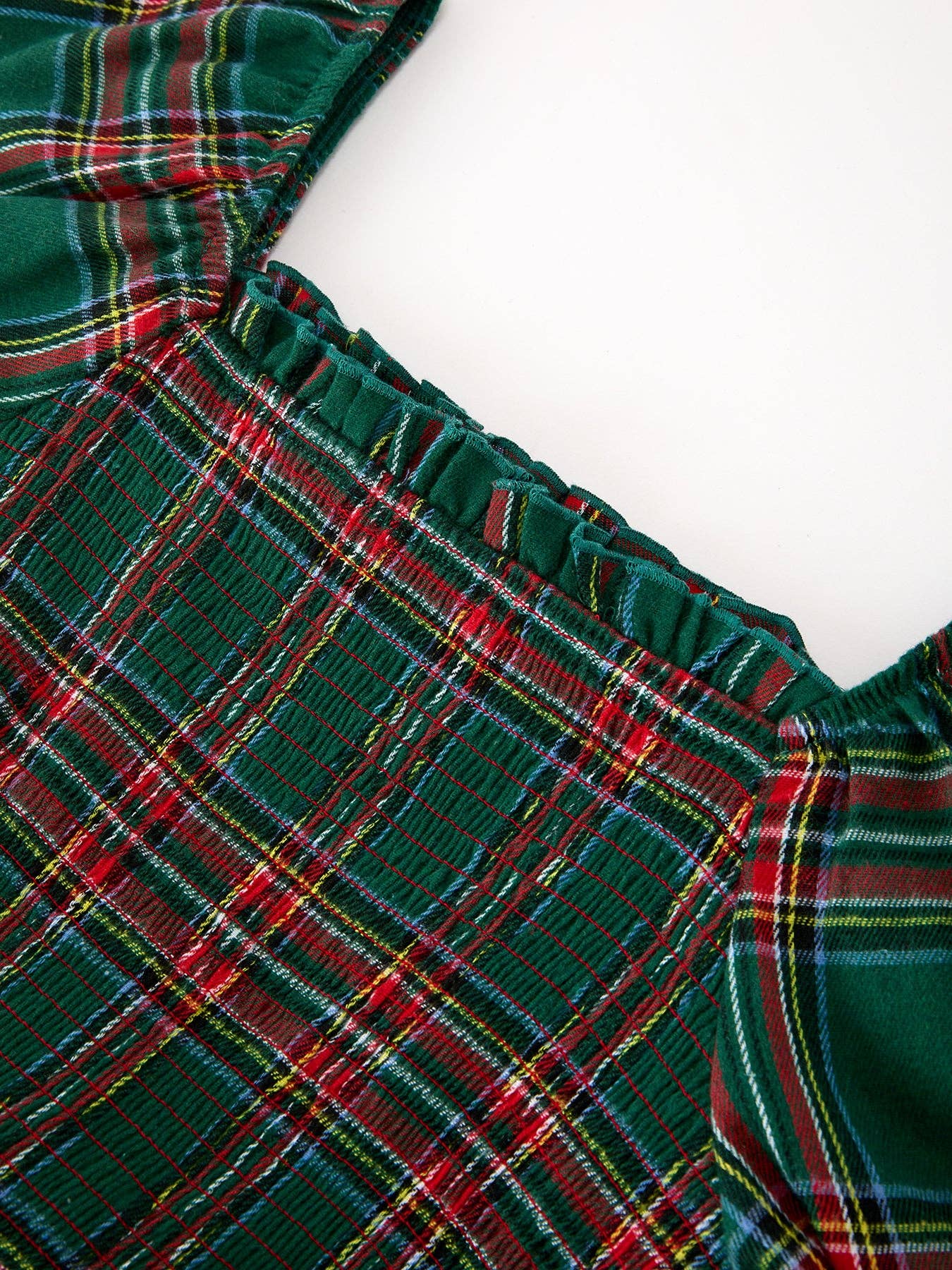 Christmas Green Plaid Dress