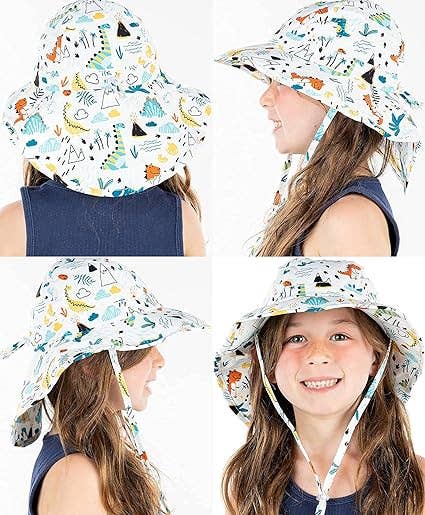 Infant/Toddler Patterned Bucket Hat - Dinosaurs & Volcanoes