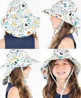 Infant/Toddler Patterned Bucket Hat - Dinosaurs & Volcanoes