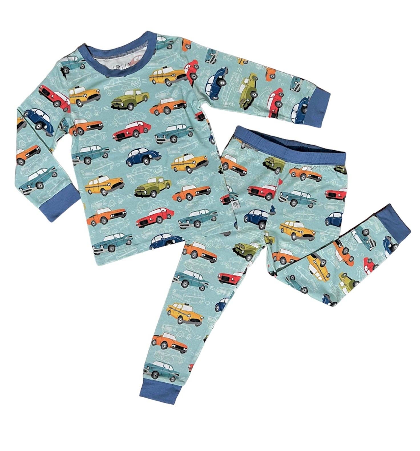 Vintage Cars Bamboo PJ Two Piece Set