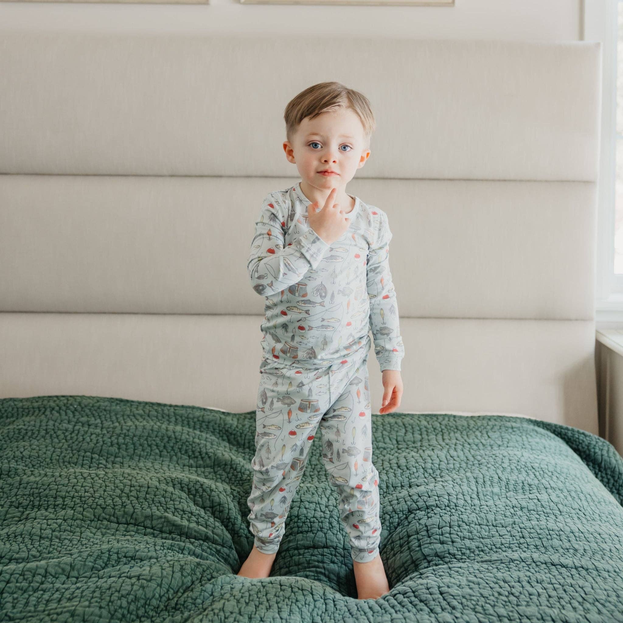 Copper Pearl 2pc Long Sleeve Pajama Set - Trout