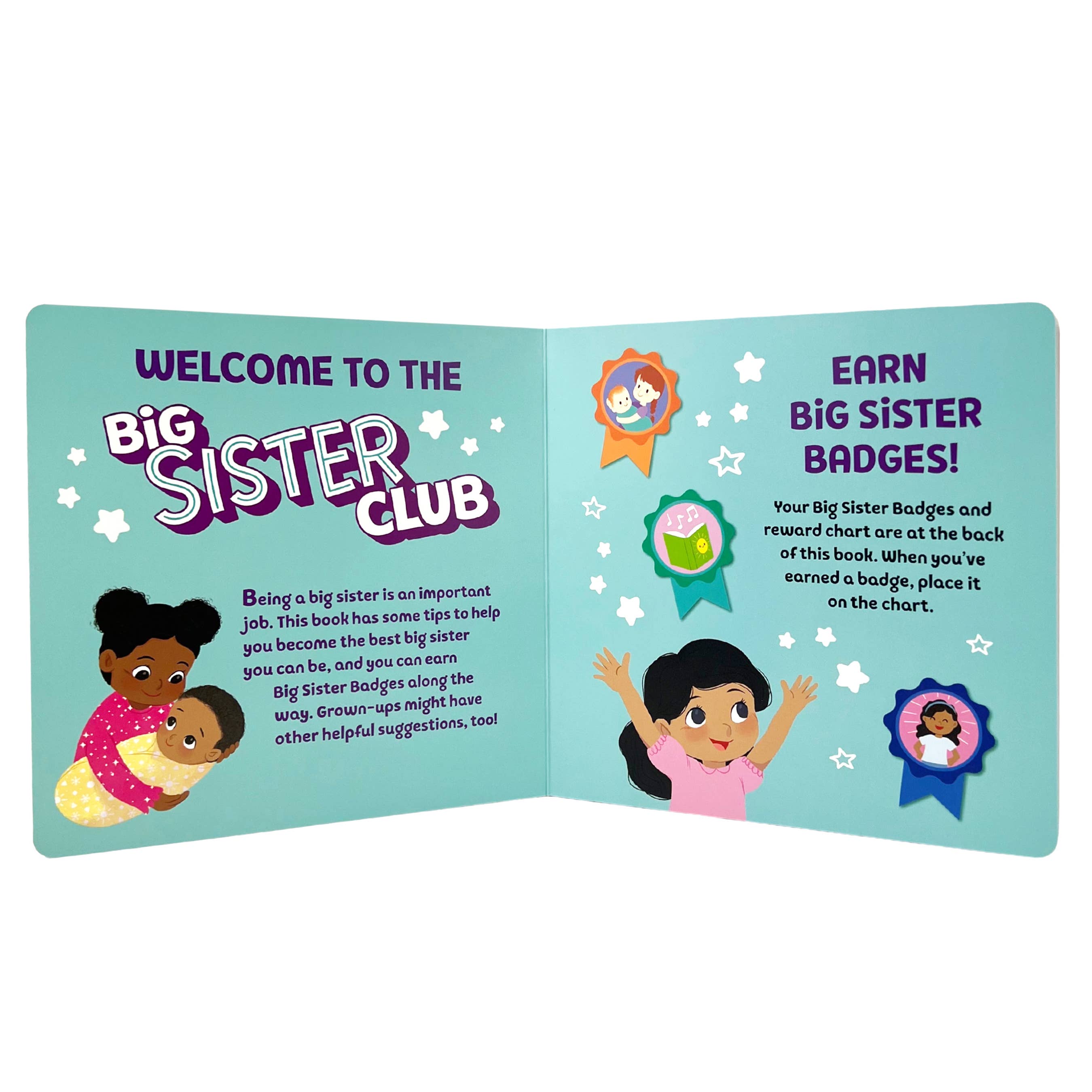 Big Sister Club Board Book with Reward Chart & Stickers