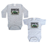 Farmers Growing America Green Tractor Bodysuit