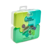 Melii Puzzle Bento Container - Lime, Blue, Green