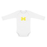 Michigan Wolverines Solid Infant Long Sleeve Bodysuit