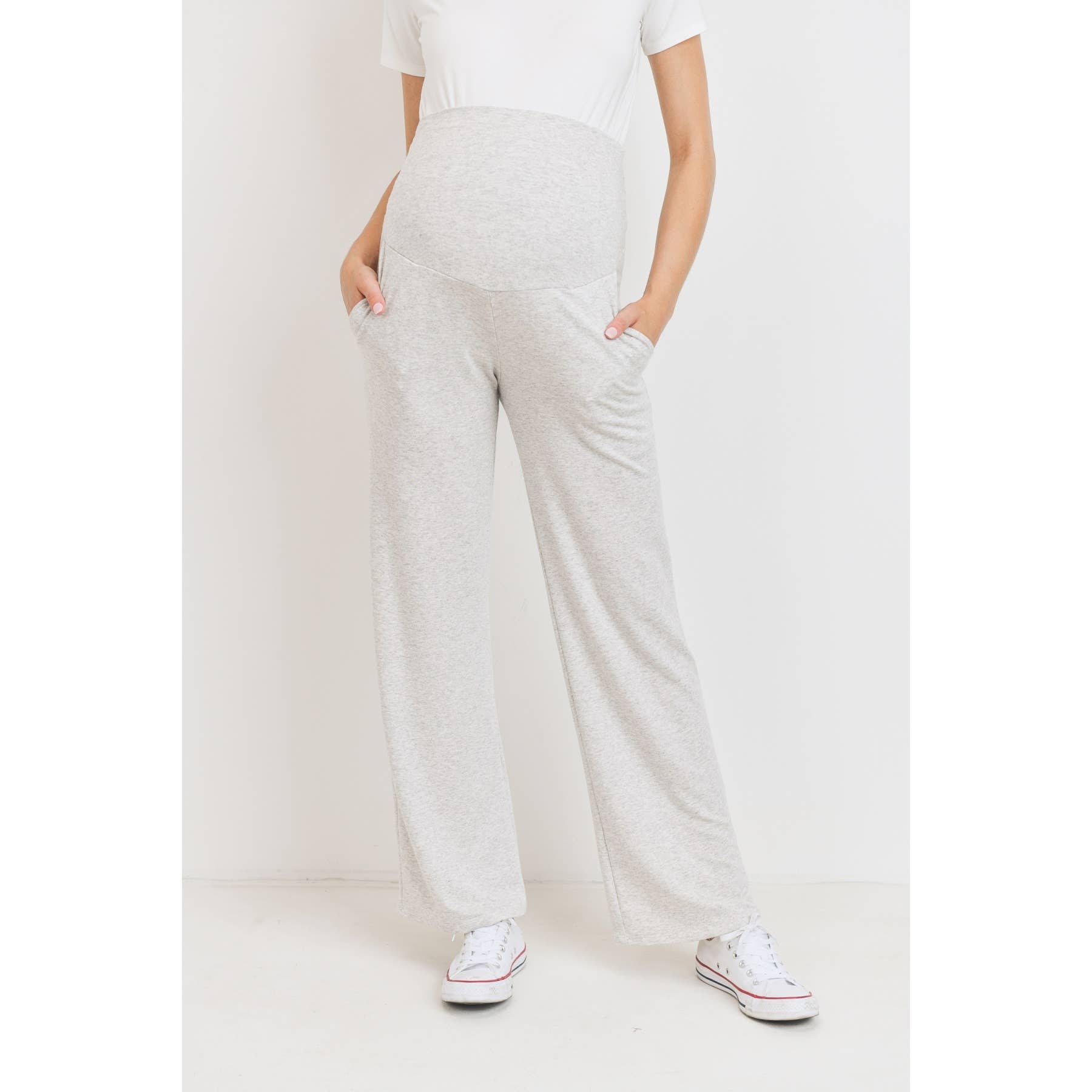 Straight Leg Maternity Terry Lounge Pants