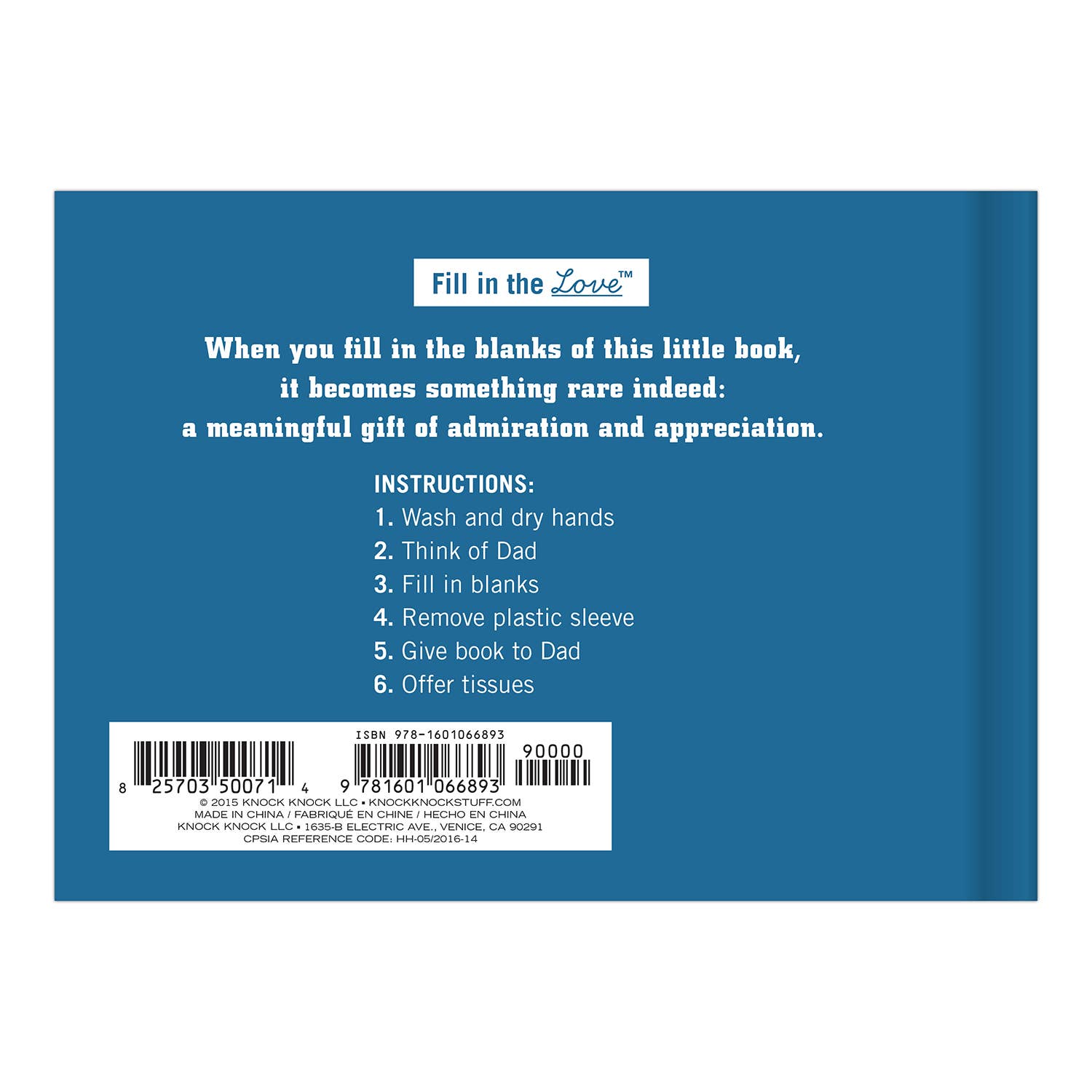 Knock Knock - What I Love about Dad Fill in the Love® Book