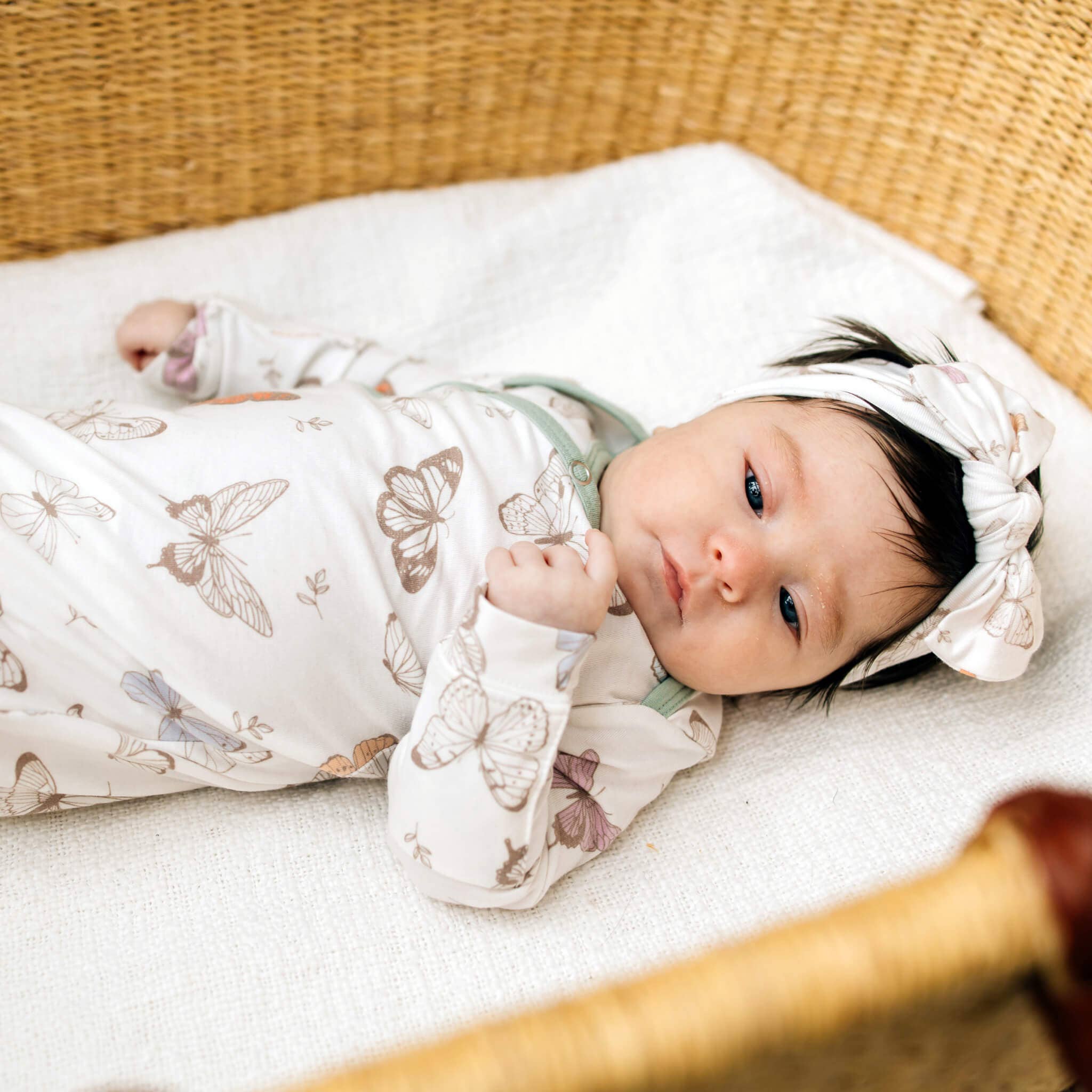 Copper Pearl | Newborn Knotted Gown - Luna
