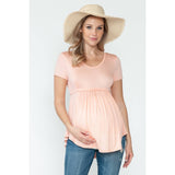 Maternity Everyday Basic Short Sleeve Spring/Summer Top