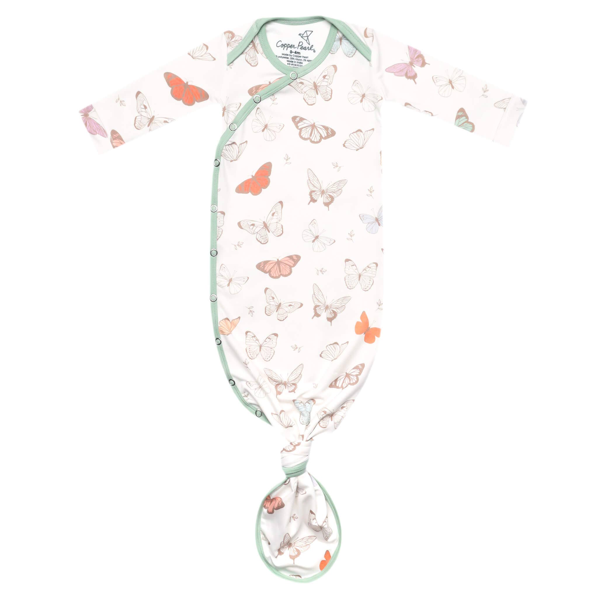 Copper Pearl | Newborn Knotted Gown - Luna