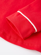 Christmas Red Boys Santa Claus Embroidered Pajamas