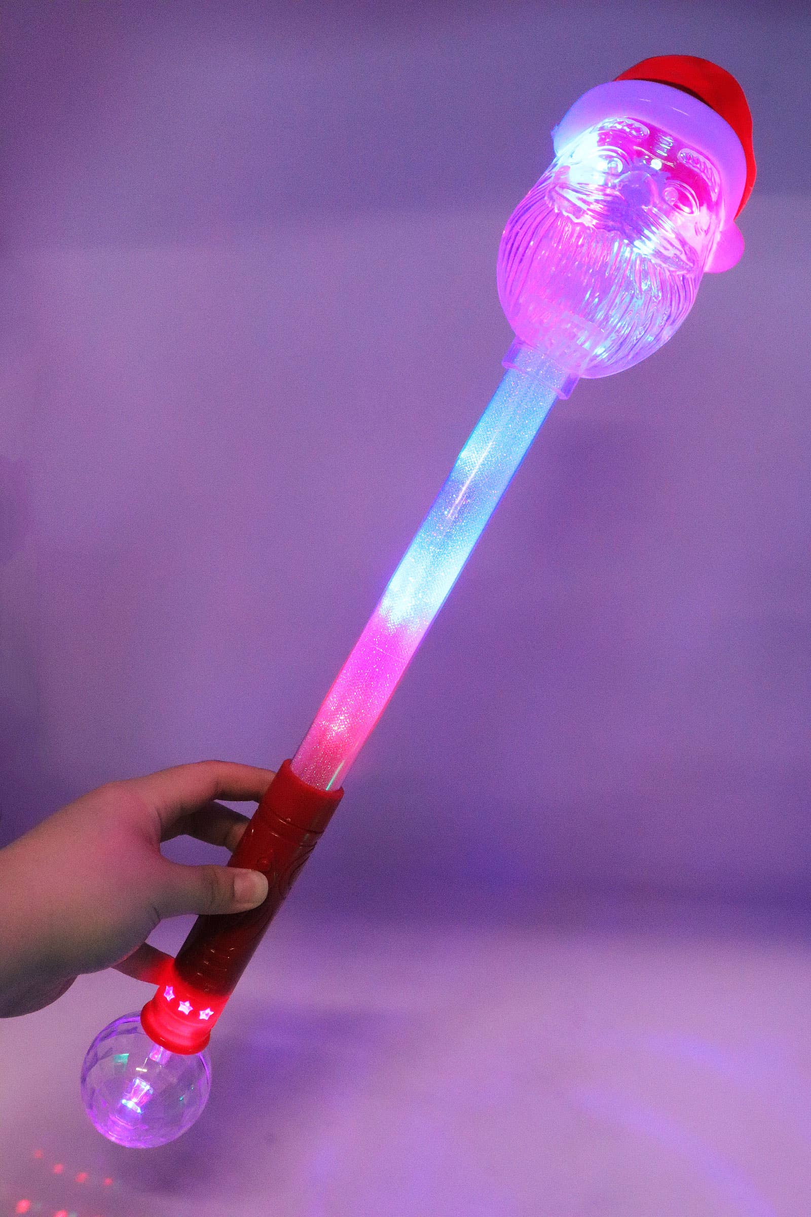 Christmas Santa Colorful Led Light-up Wand