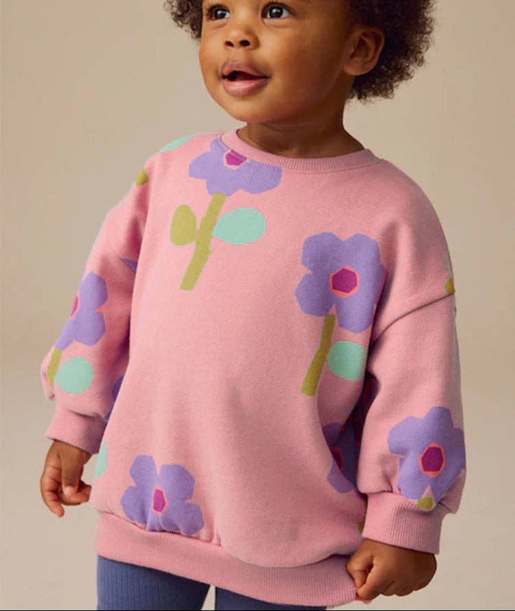 Find Peaks | Crew Sweatshirt - Flowers