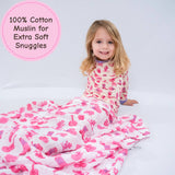 Let's Go Girls Cowgirl Baby Muslin Swaddle Blanket