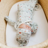 Copper Pearl Newborn Knotted Gown - Trout