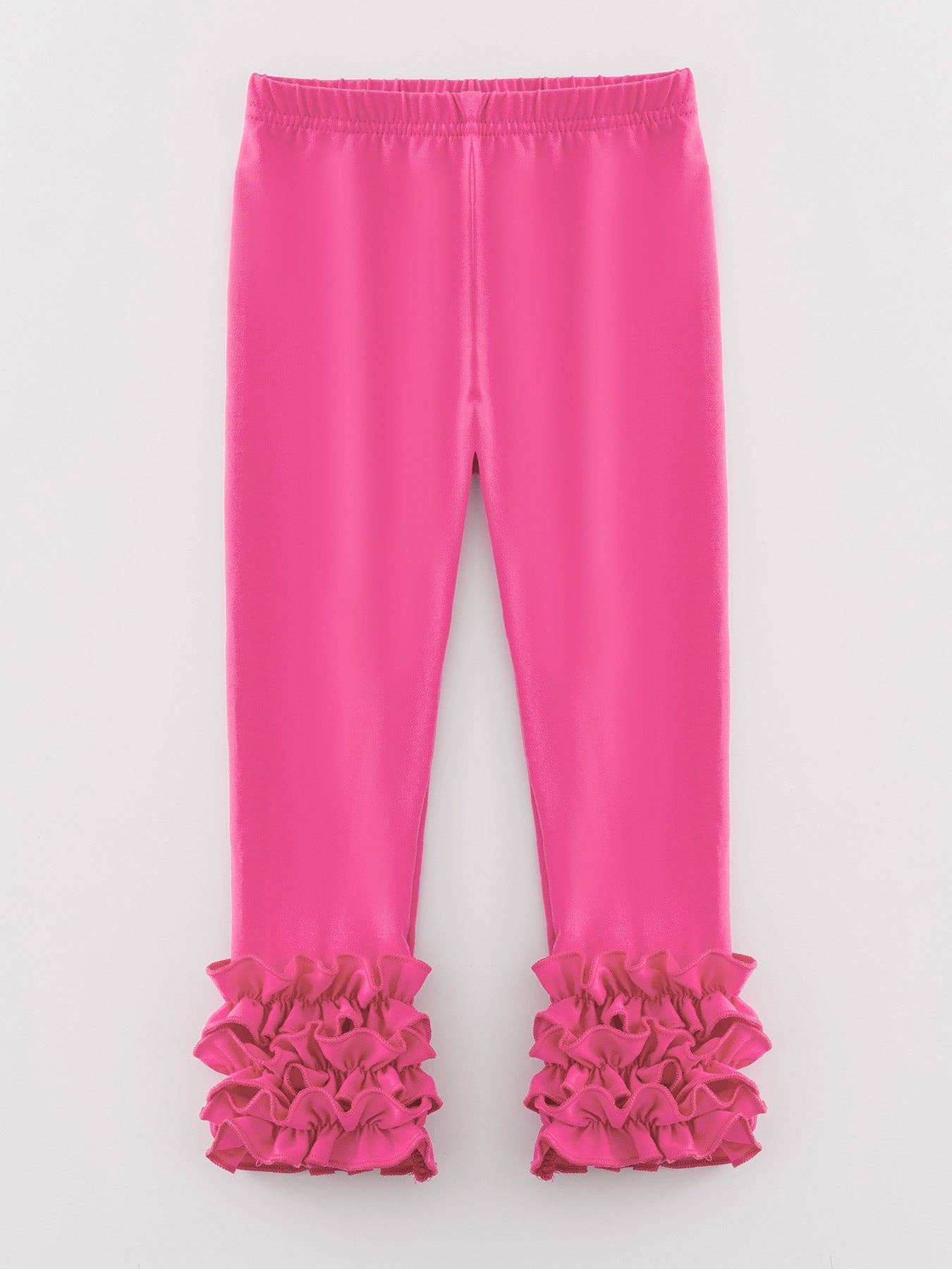 Milk Silk Ruffled Solid Color Pants