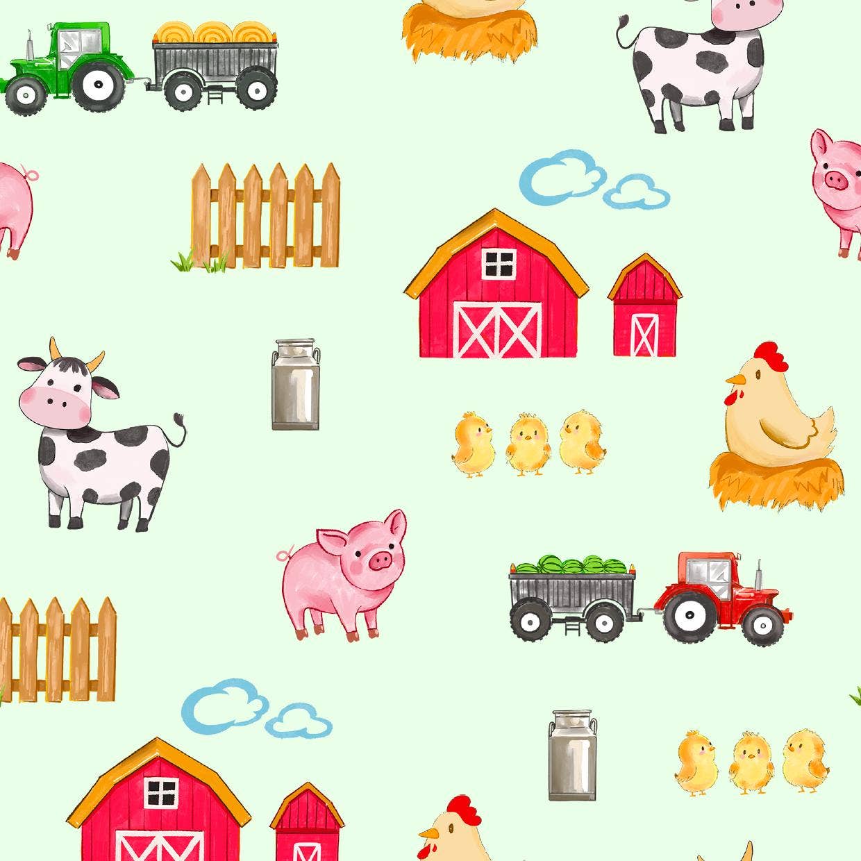 Little Barnyard Baby Bamboo Pajamas